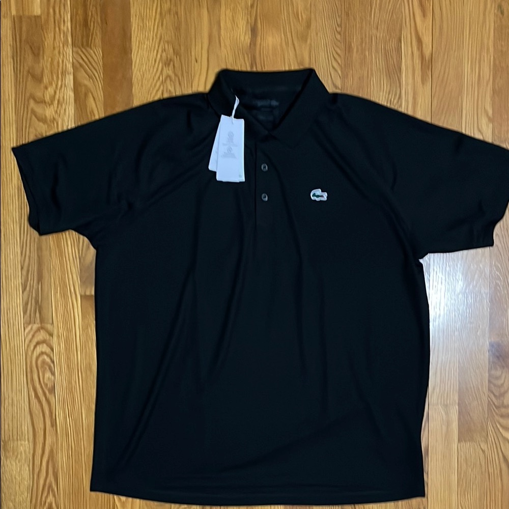 Lacoste Black Polo Shirt Classic Cotton Short Sleeve
